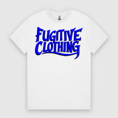 Mens Heavy Cotton - Blue Logo - Fugitive Clothing Thumbnail