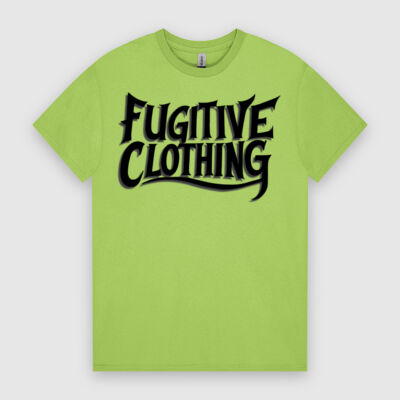 Mens Heavy Cotton - Black Logo - Fugitive Clothing Thumbnail