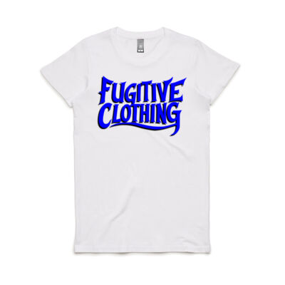 Women's Maple Tee - Blue Logo - Fugitive Clothing Thumbnail