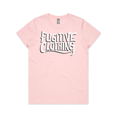 Women's Maple Tee - White Logo - Fugitive Clothing Thumbnail