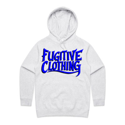 Women's Hoody - Blue Logo - Fugitive Clothing Thumbnail